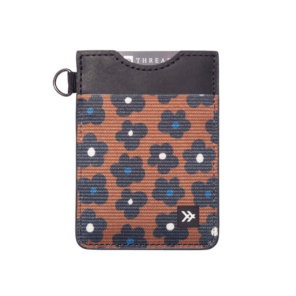 Floral Card Holder with Black Trim